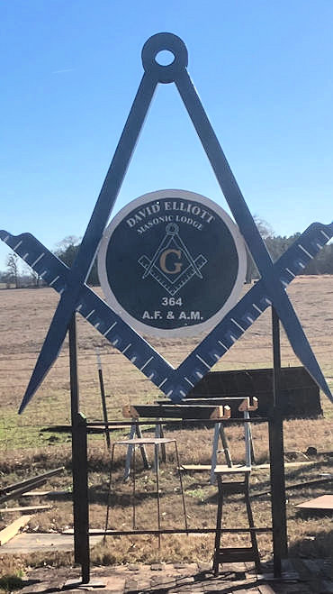 The Lodge owes brothers Cason & Betts a big thanks for the work they put in on the new sign.