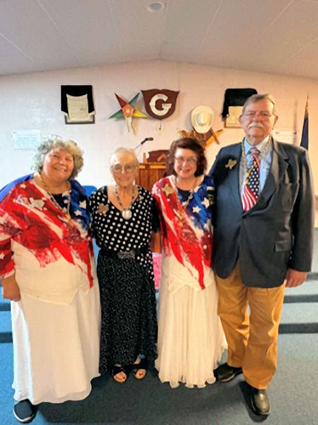Judy Harris, kay Gilmore, Carole McGee & Ken Foreman