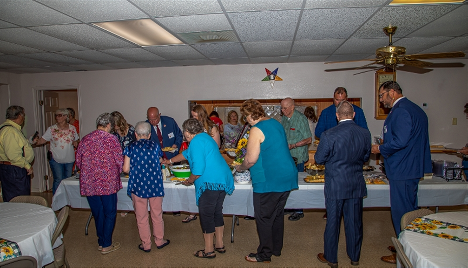 Refreshment time at the 150th Anniversary Celebration
