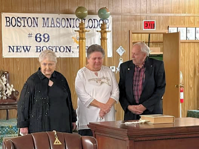 Molly Willey, Kathy McEntire, recipient & Harley Daniels
